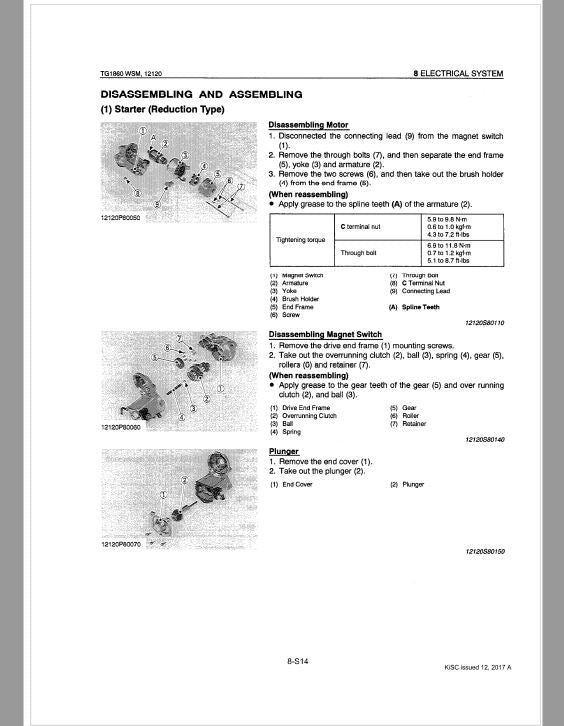Kubota TG1860, TG1860G Lawn Mower Workshop Repair Manual PDF manual preview page 112