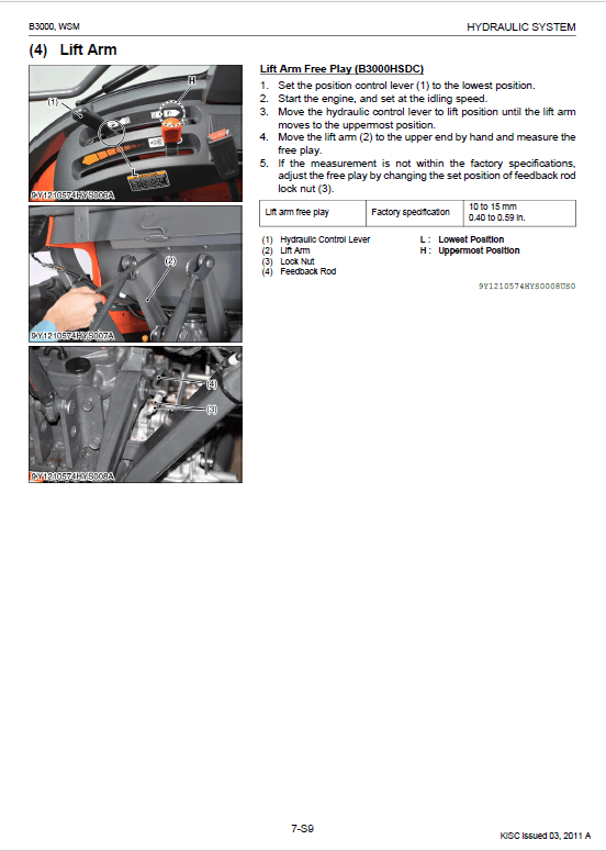 Kubota B3000, B3000-AUS Tractor Workshop Service Manual PDF manual preview page 672