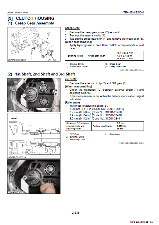 Kubota M6060, M7060 Tractor Service Manual PDF manual preview page 290