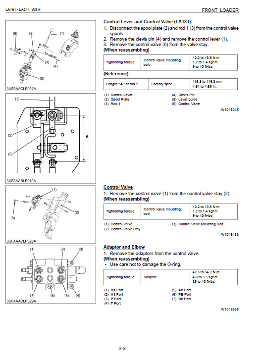 Kubota LA181, LA211 Front Loader Workshop Manual PDF manual preview page 475