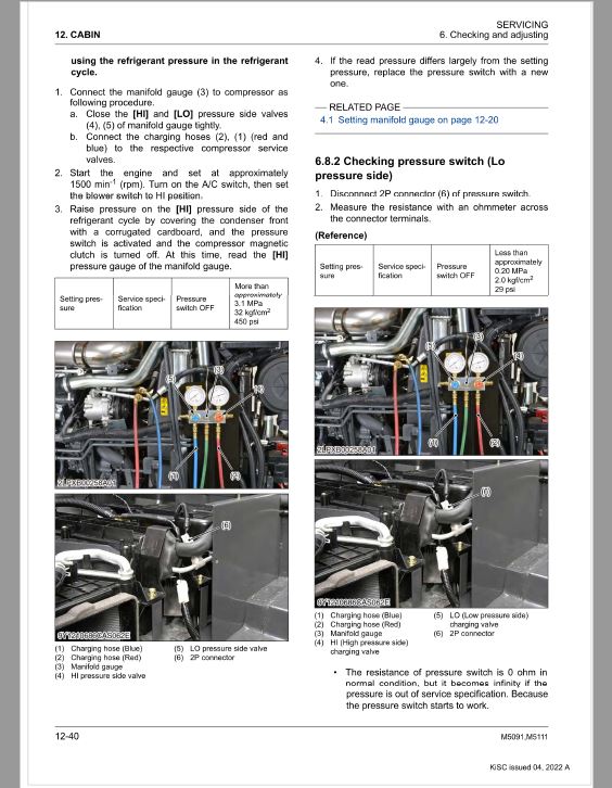 Kubota M5091, M5111 Tractor Workshop Repair Manual PDF manual preview page 23