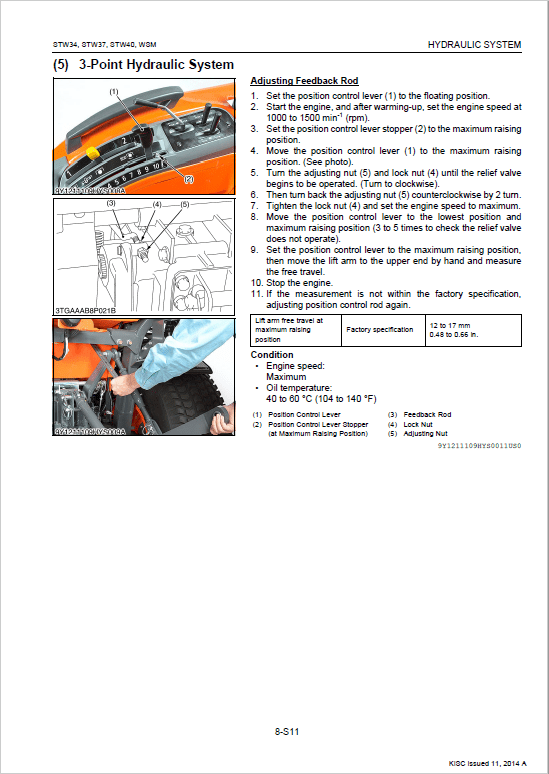 Kubota STW34, STW37, STW40 Tractor Service Manual PDF manual preview page 241