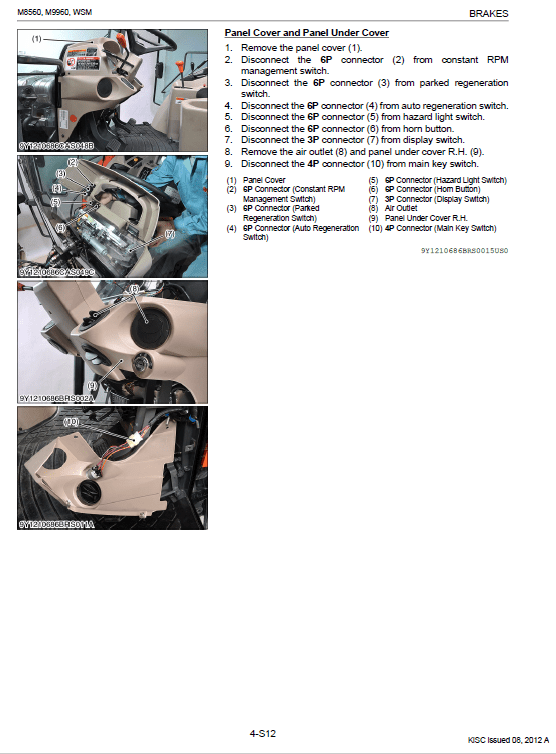 Kubota M8560, M9960 Tractor Workshop Service Manual PDF manual preview page 461
