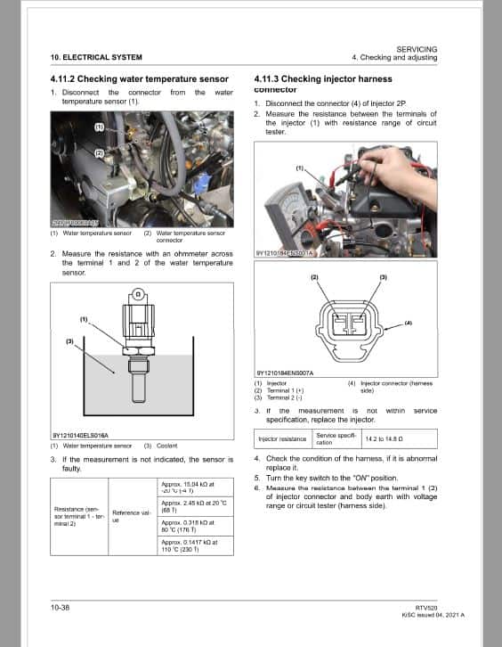 Kubota RTV520 Utility Vehicle Workshop Repair Manual PDF manual preview page 191