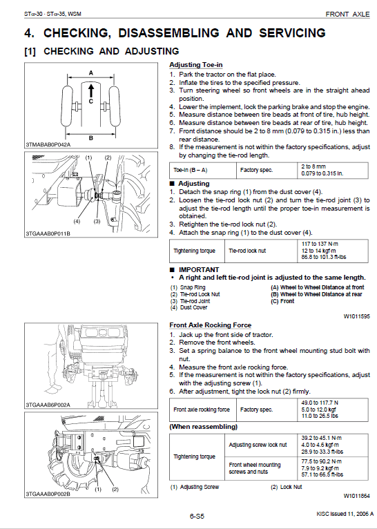 Kubota STa-30, STa-35 Tractor Workshop Service Manual PDF manual preview page 402