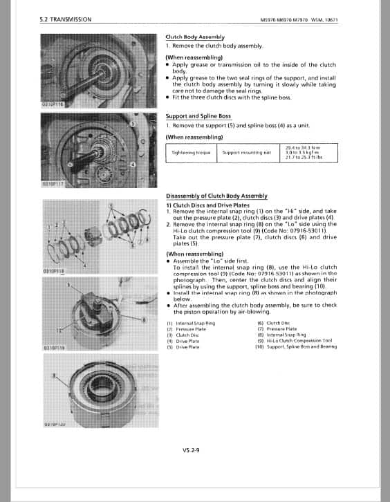 Kubota M4950, M5950, M6950, M7950 Tractor Workshop Repair Manual PDF manual preview page 181
