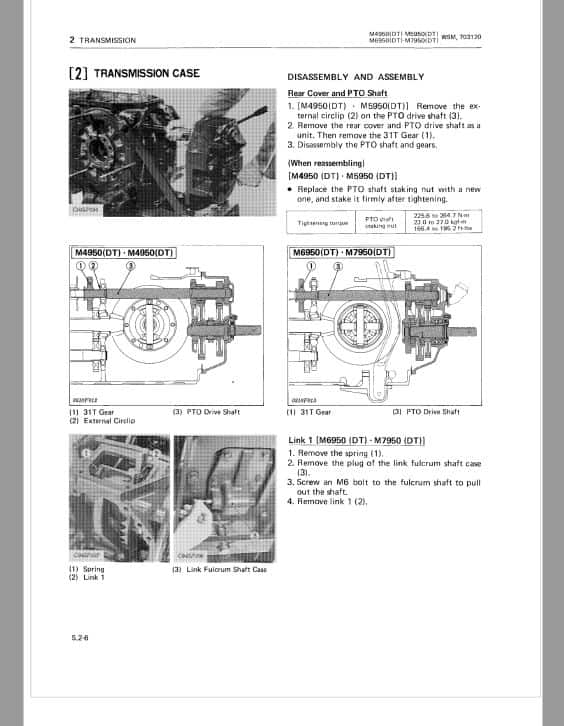Kubota M4950DT, M5950DT, M6950DT, M7950DT Tractor Workshop Repair Manual PDF manual preview page 176