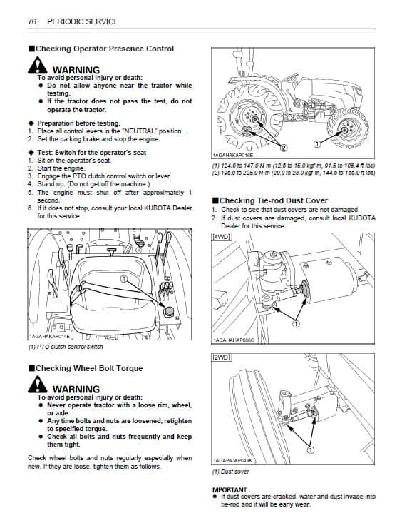 Kubota MX5200 Tractor Workshop Repair Manual PDF manual preview page 166