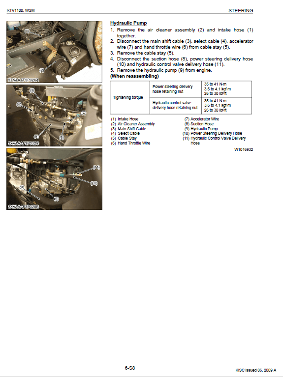 Kubota RTV1100 Utility Vehicle Workshop Service Manual PDF manual preview page 368