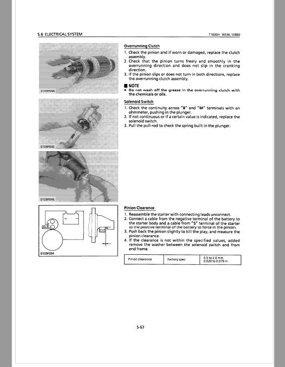 Kubota T1600H Lawn Mower Workshop Repair Manual PDF manual preview page 123