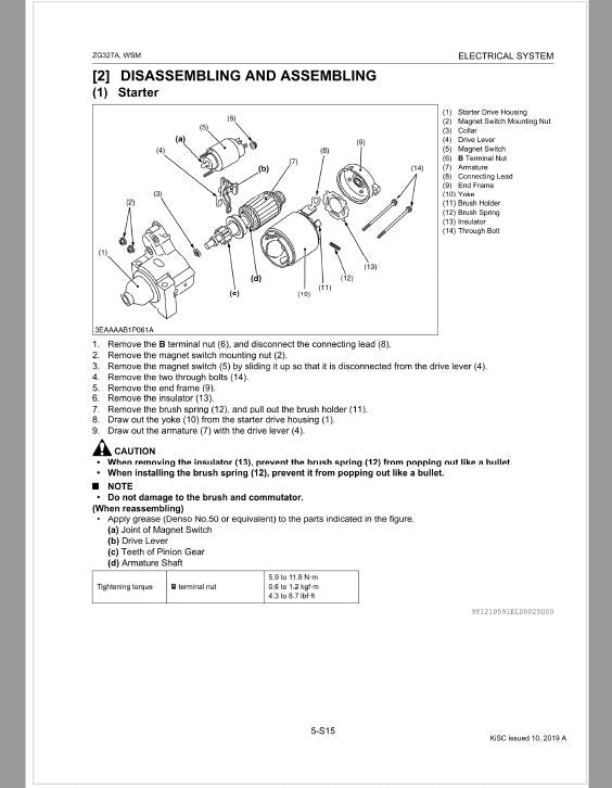 Kubota ZG327A Zero Turn Mower Workshop Repair Manual PDF manual preview page 48