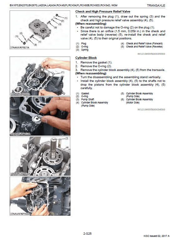 Kubota BX1870, BX2370, BX2670 Tractor Loader Workshop Manual PDF manual preview page 607