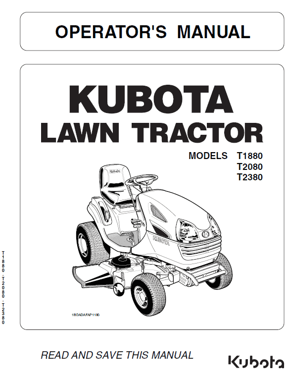 Kubota T1880, T2080, T2380 Tractor Mower Workshop Repair Manual PDF manual preview page 544