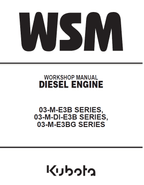 Kubota 03-M-E3B, 03-M-DI-E3B, 03-M-E3BG Engines Workshop Manual PDF service repair manual cover