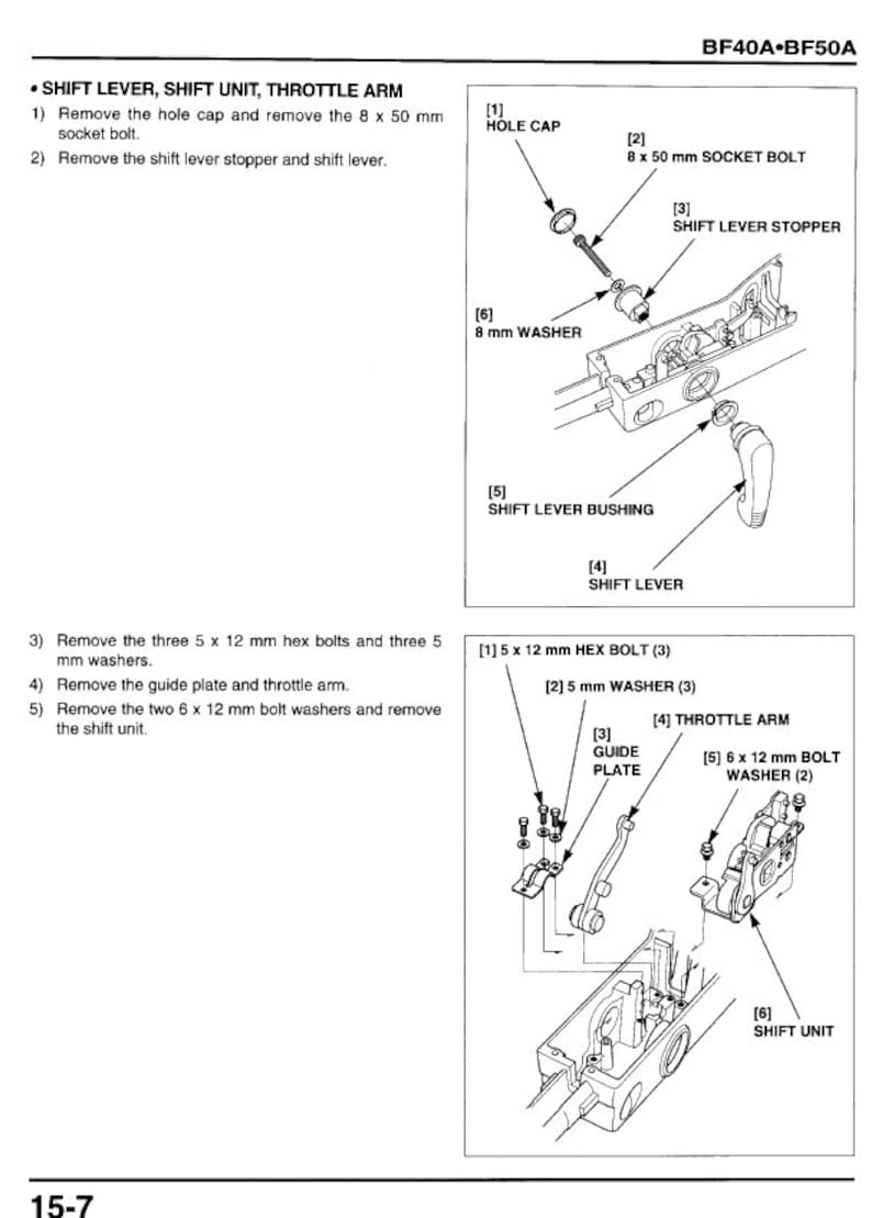 Honda BF40A BF50A Service Manual service manual preview page 5