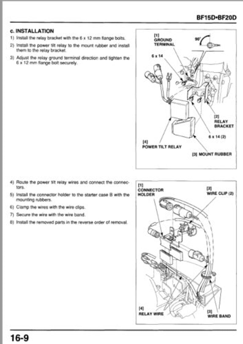 Honda BF8D BF9.9D BF10D Service Manual service manual preview page 8