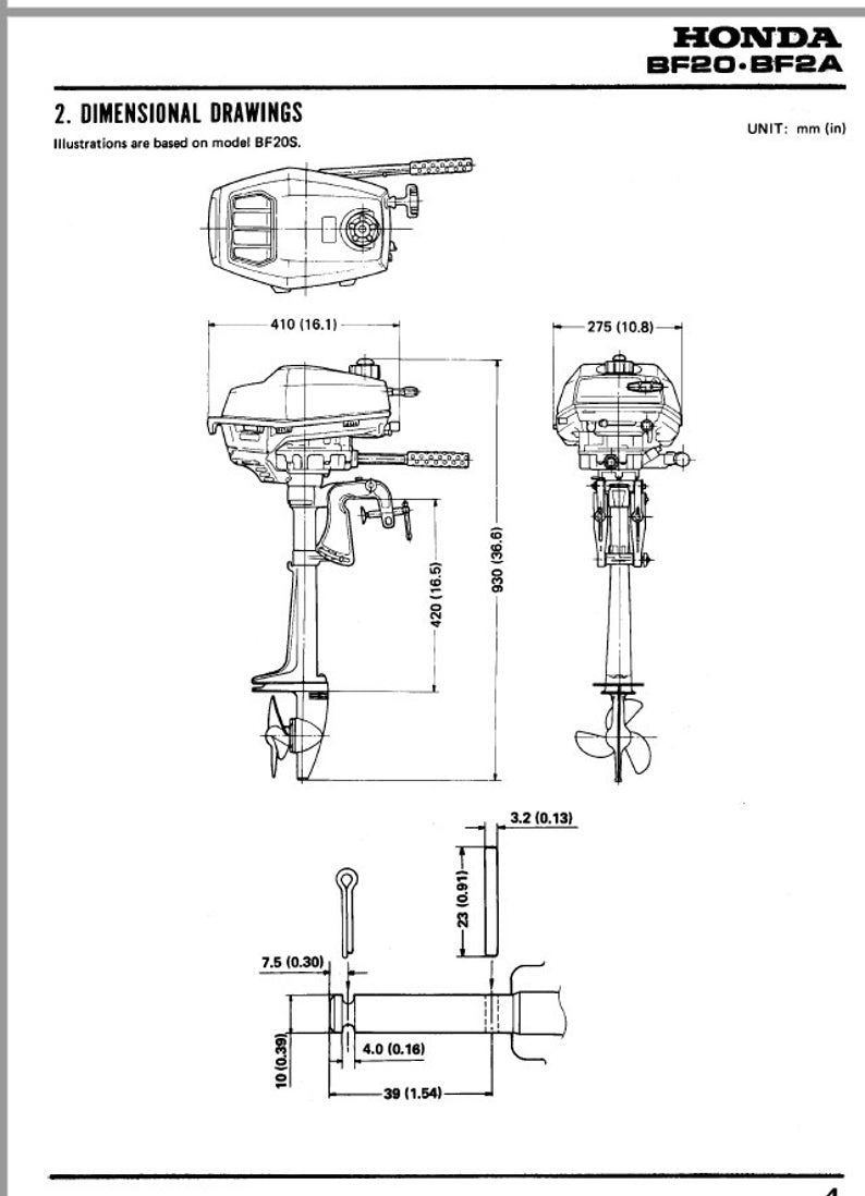 Honda BF2A Service Manual service manual preview page 5
