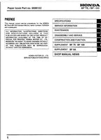 Honda BF8A Service Manual service manual preview page 2