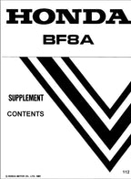 Honda BF8A Service Manual service manual preview page 7