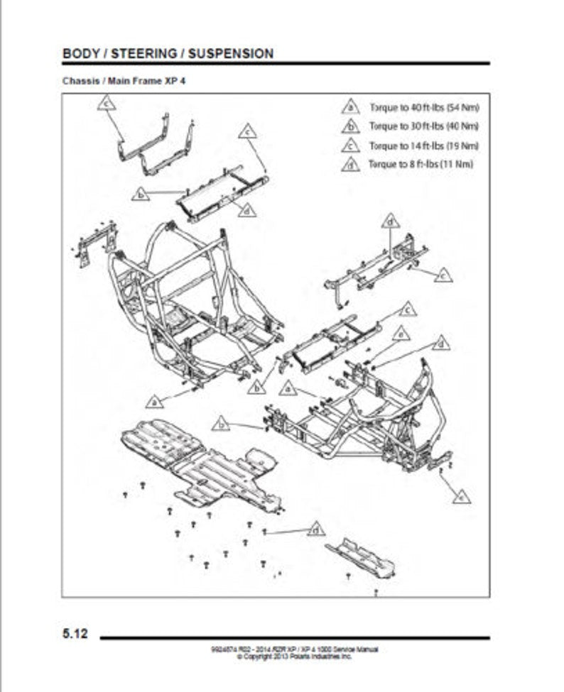 Polaris RZR 1000 XP XP4 Service Manual service manual preview page 6