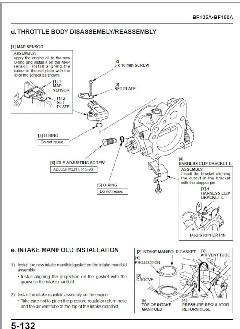Honda BF135A BF150A Service Manual service manual preview page 7