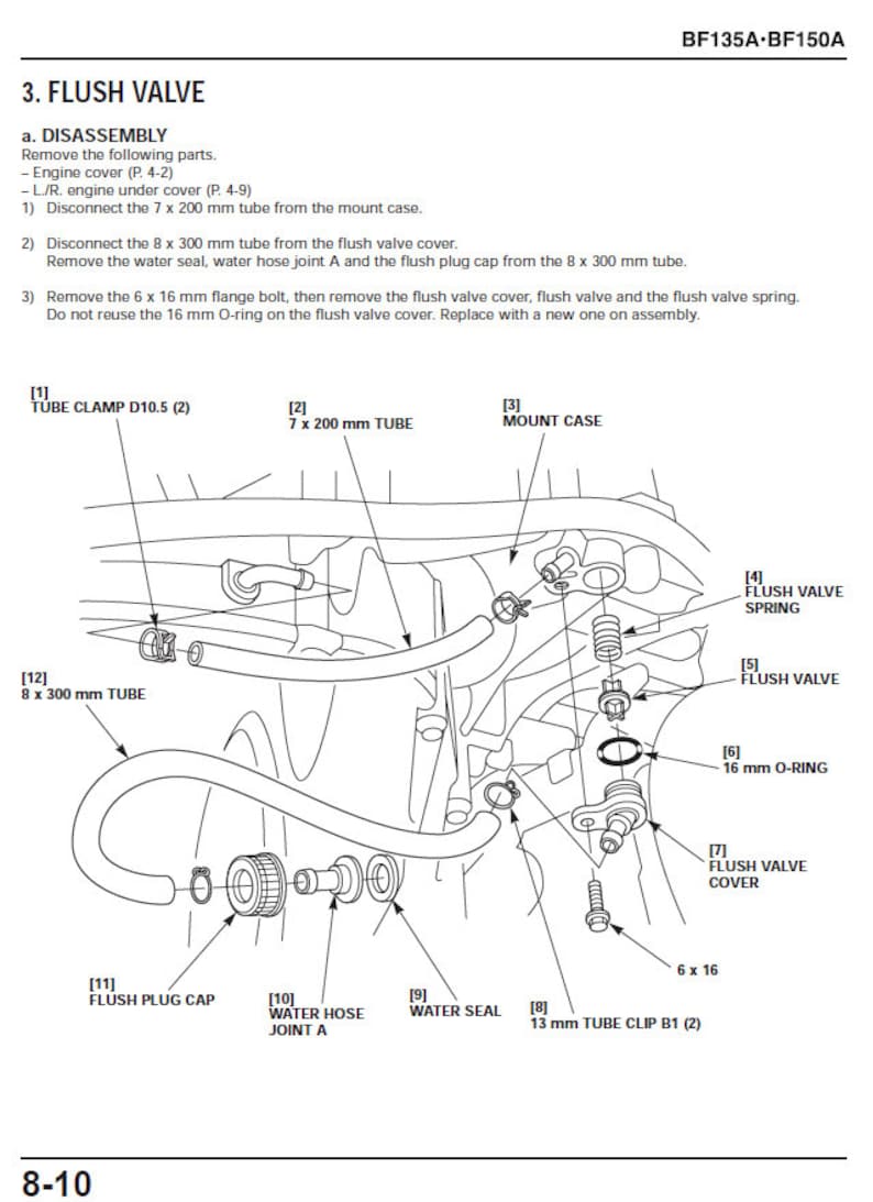 Honda BF135A BF150A Service Manual service manual preview page 8