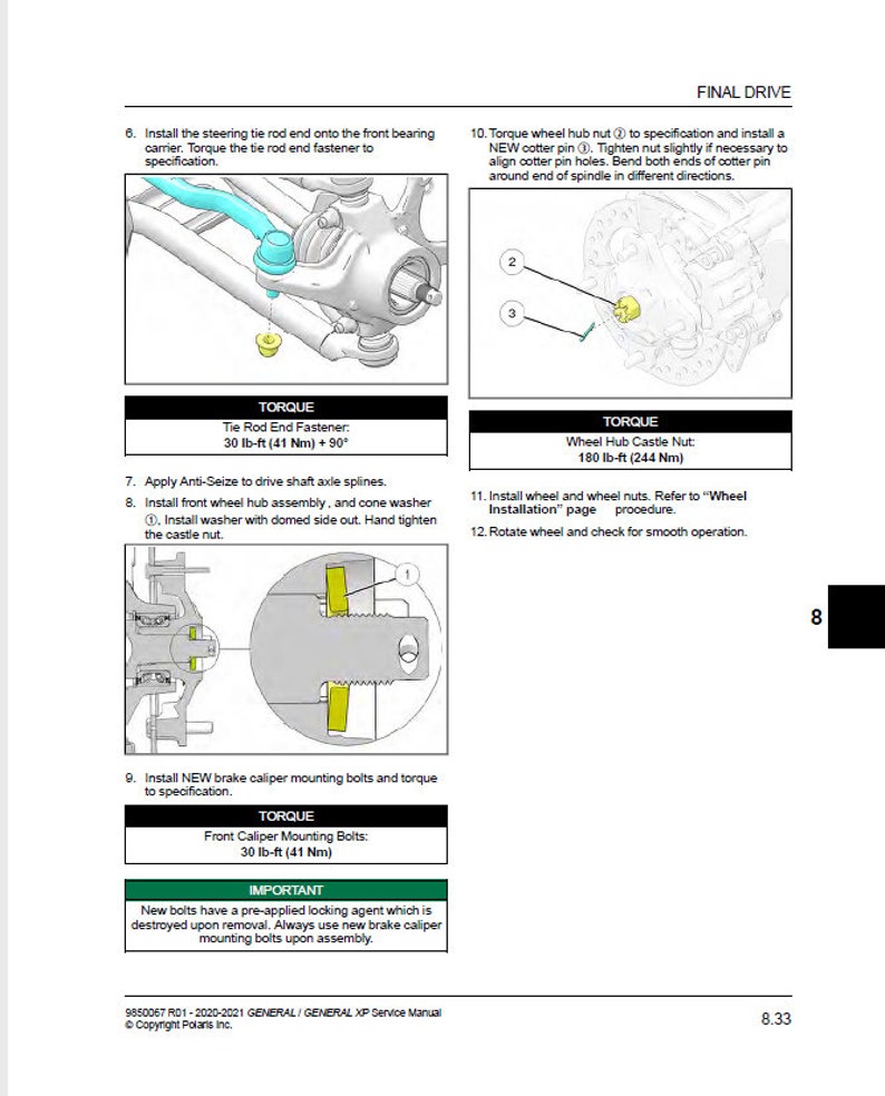 Polaris GENERAL XP XP4 Service Manual service manual preview page 5