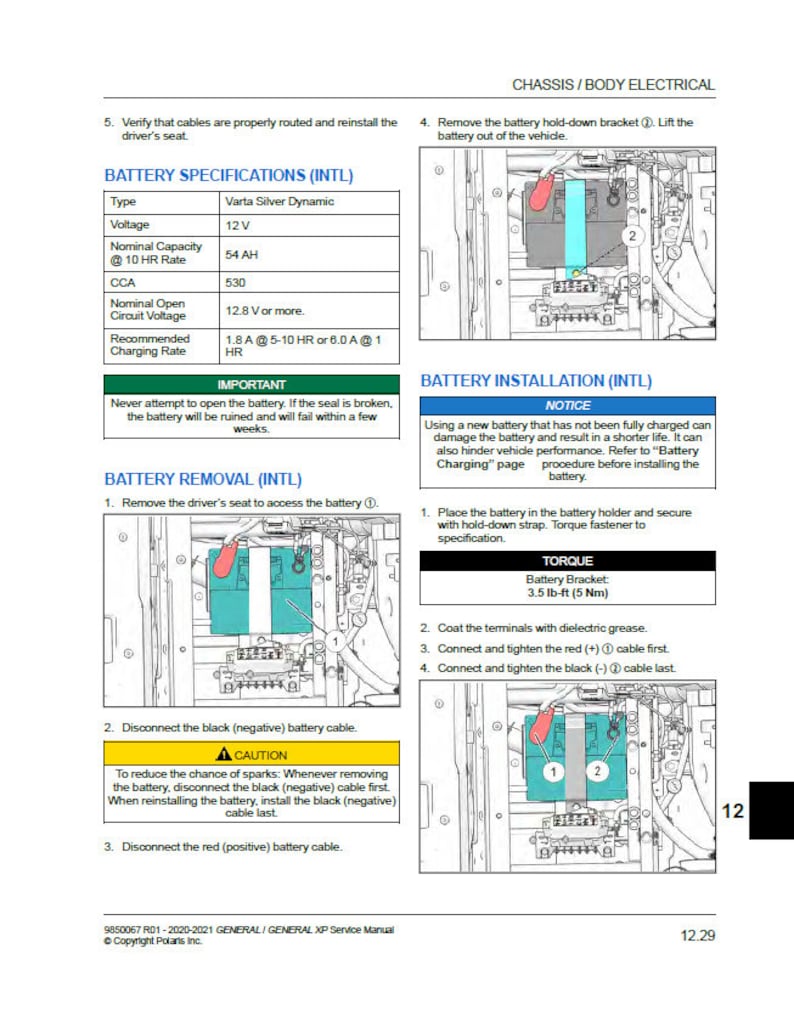 Polaris GENERAL XP XP4 Service Manual service manual preview page 7