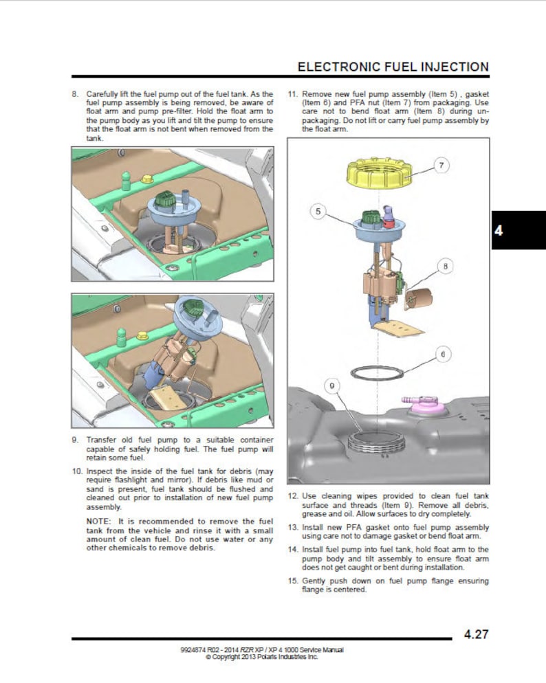 Polaris GENERAL XP XP4 Service Manual service manual preview page 9