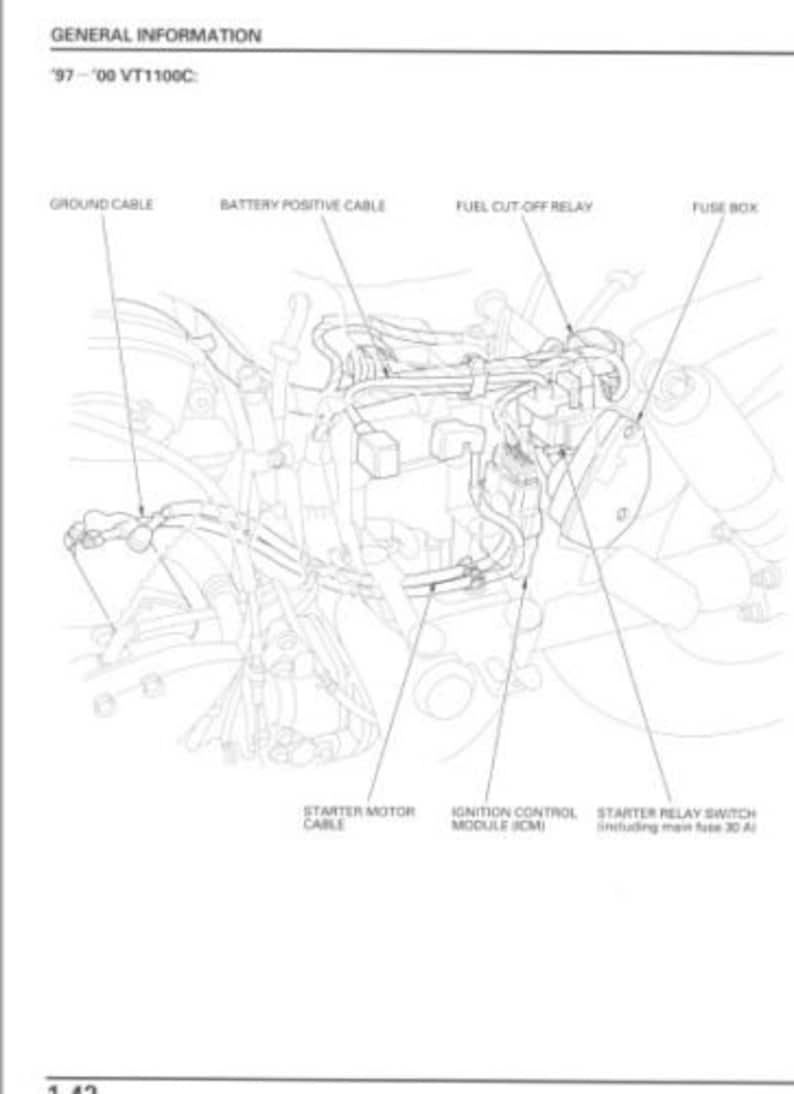 Honda Shadow VT1100 Service Manual service manual preview page 4