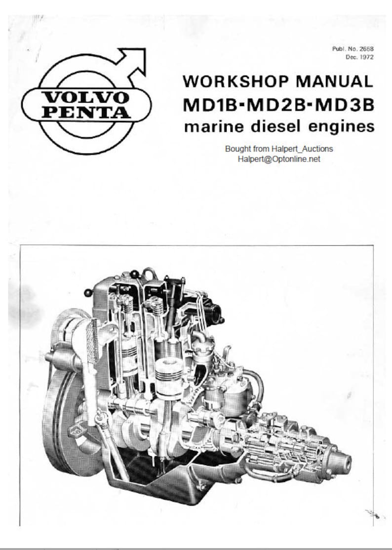 Volvo Penta MD 1B 2B 3B 5A 6A 7A 21A Service Manual service manual preview page 2