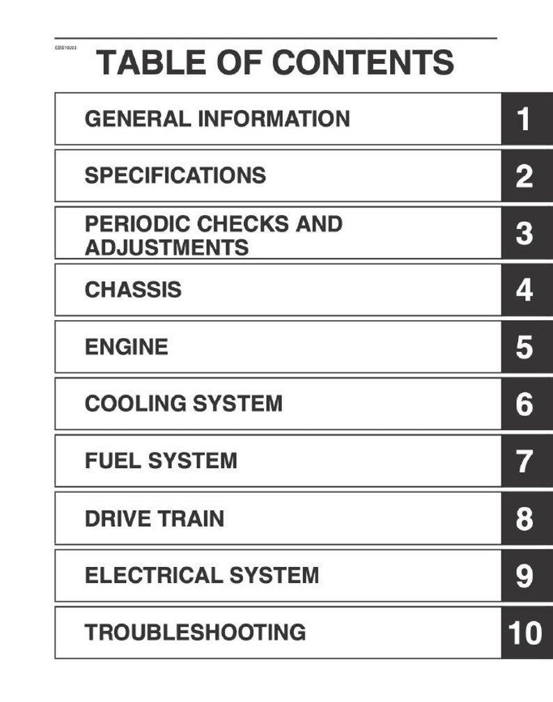 Yamaha Wolverine YX70 YXE70 YXE700 Service Manual service manual preview page 3