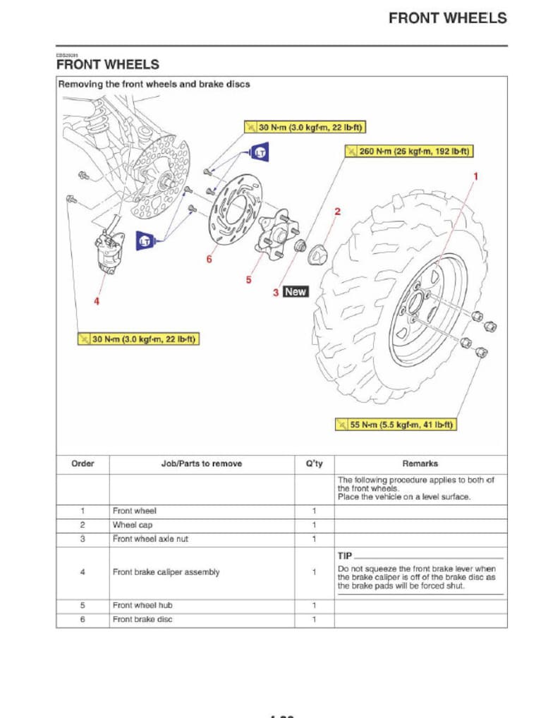 Yamaha Wolverine YX70 YXE70 YXE700 Service Manual service manual preview page 5