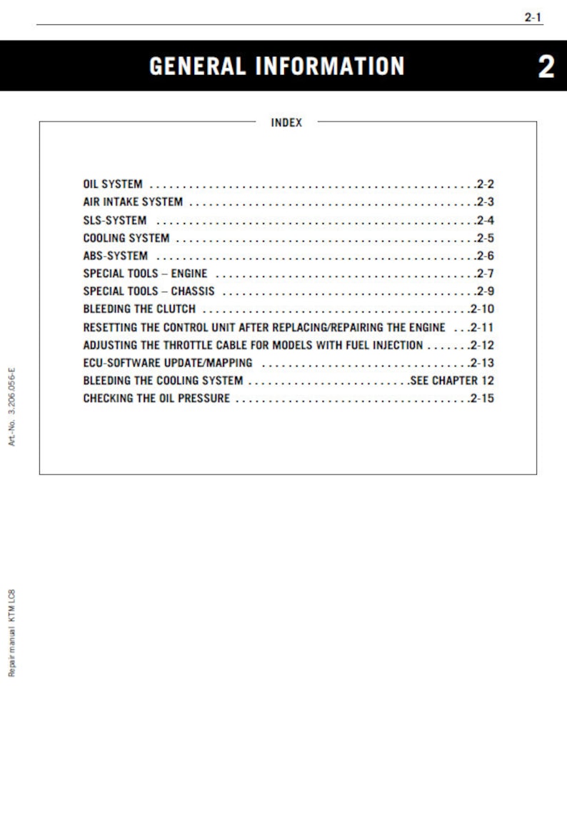 KTM 950 990 LC8 Engine Service Manual service manual preview page 3