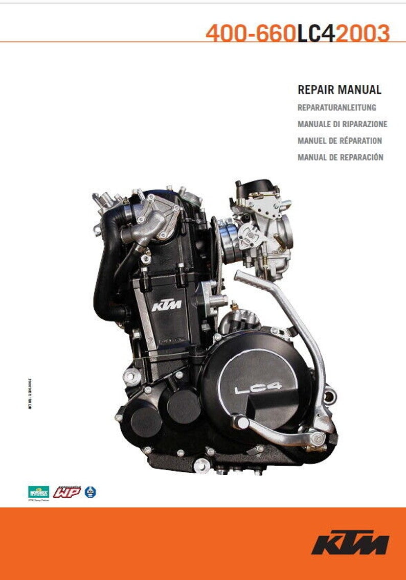 KTM 400 520 620 640 660 LC4 Engine Service Manual service manual preview page 2