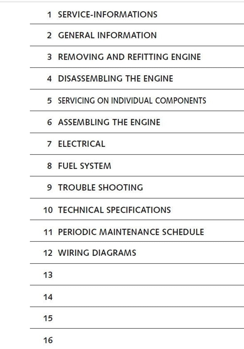 KTM 400 520 620 640 660 LC4 Engine Service Manual service manual preview page 3