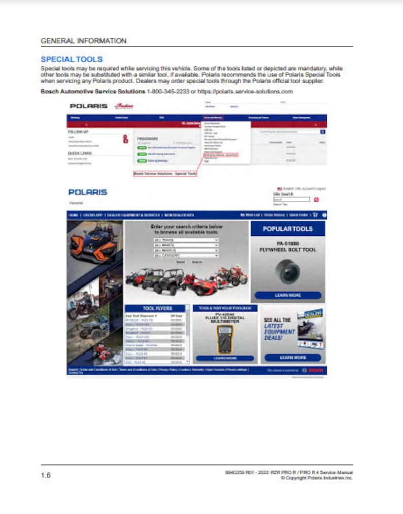 Polaris RZR Pro R Service Manual service manual preview page 3