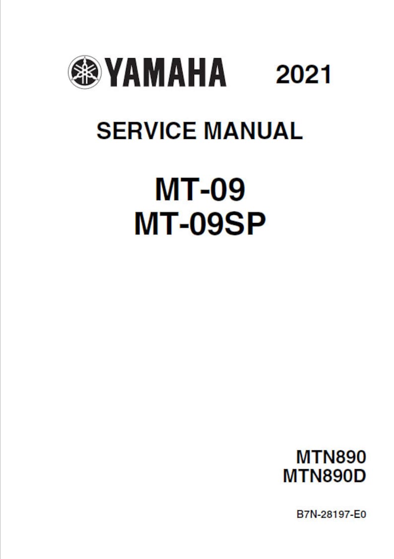 Yamaha MT09 FZ09 Service Manual service manual preview page 2
