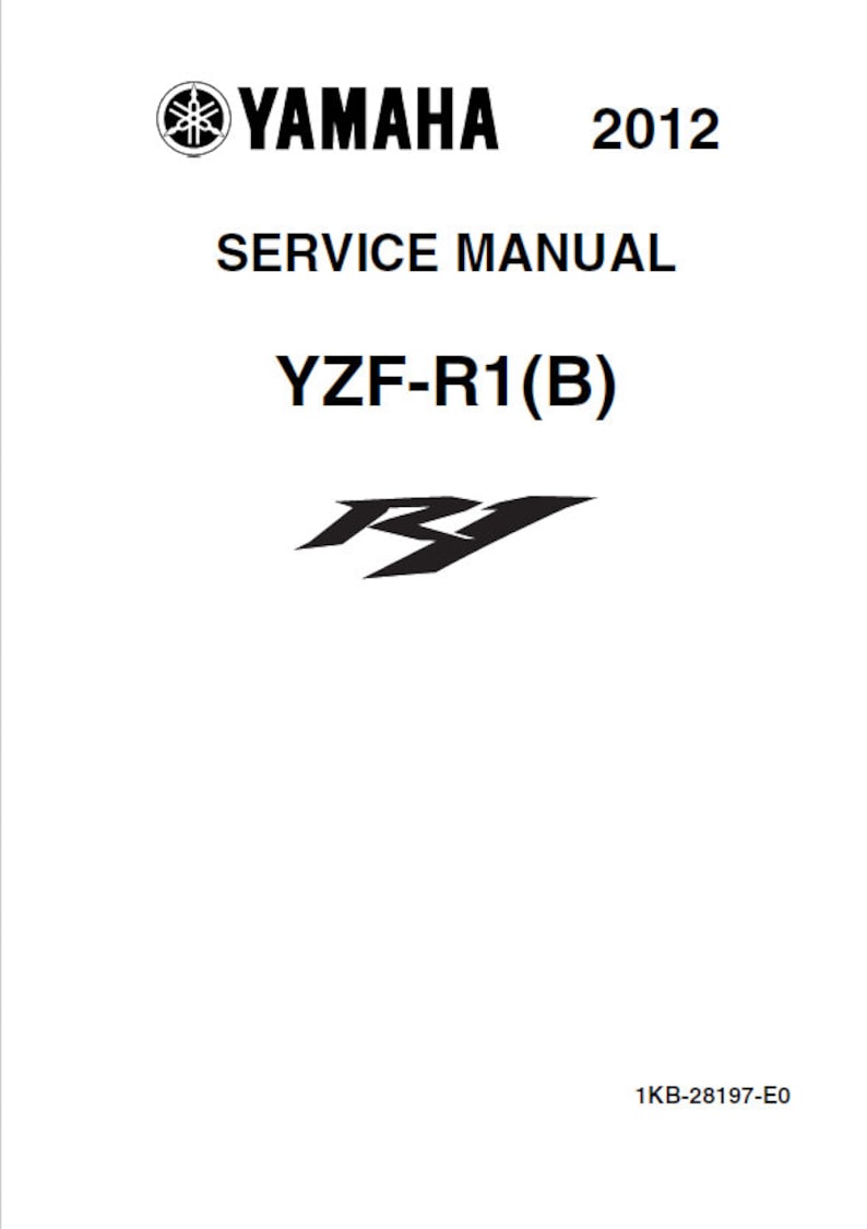 Yamaha YZF-R1 Service Manual service manual preview page 2