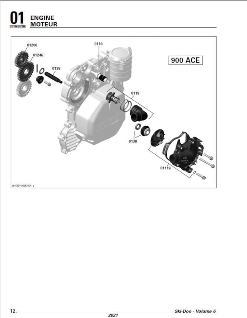 2017-2019 Skidoo MXZ Renegade Summit 1200 Service Manual service manual preview page 7