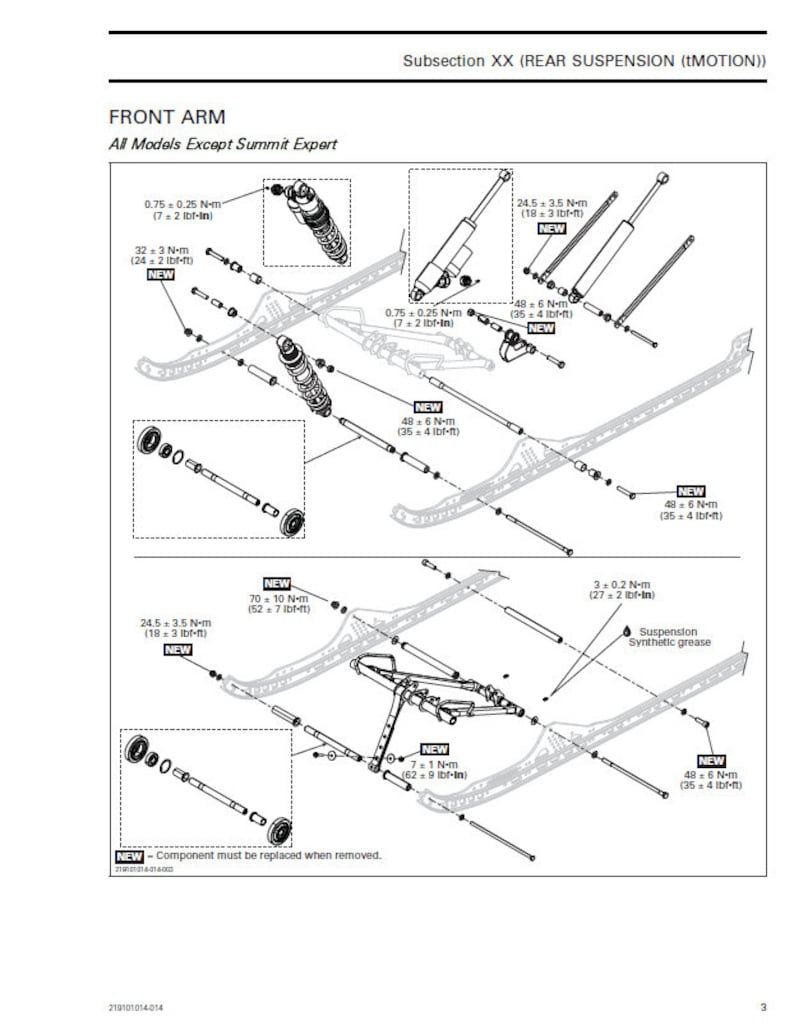 2013-2016 Skidoo REV 600 800 Service Manual service manual preview page 2