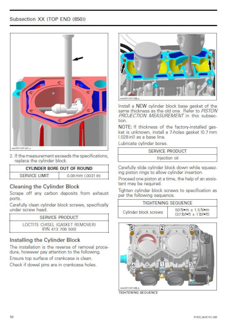 2013-2016 Skidoo XP Tundra Sport 550F Service Manual service manual preview page 4