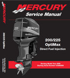 Mercury OptiMax 200 225 DFI Outboard Service Manual service manual preview page 2