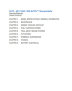Polaris AXYS 600 800 Service Manual service manual preview page 3