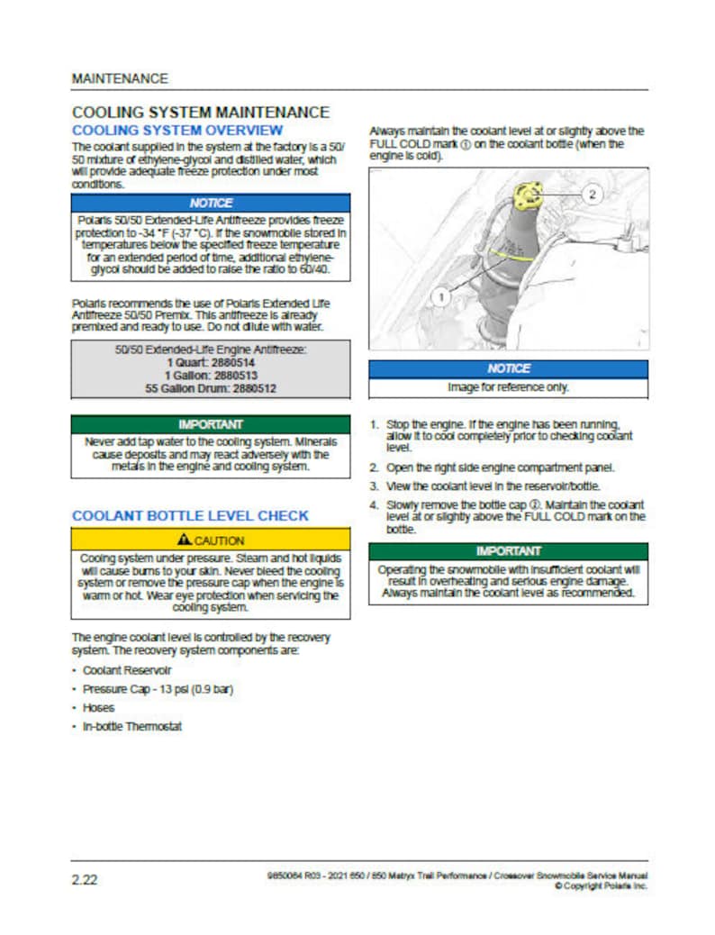 2021-2025 Polaris MATRYX Indy Switchback XCR 650 850 Service Manual service manual preview page 7