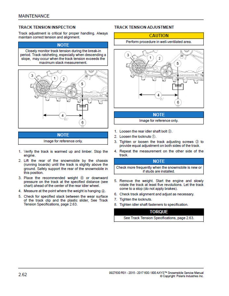 2015-2017 Polaris Rush Switchback XCR RMK 600 800 Service Manual service manual preview page 5