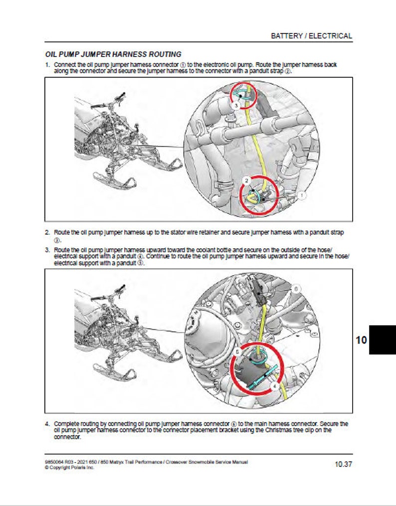 2021-2025 Polaris MATRYX Indy Switchback XCR 650 850 Service Manual service manual preview page 10