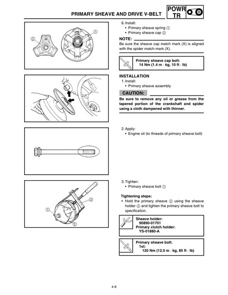 Yamaha FX Nytro Service Manual service manual preview page 10