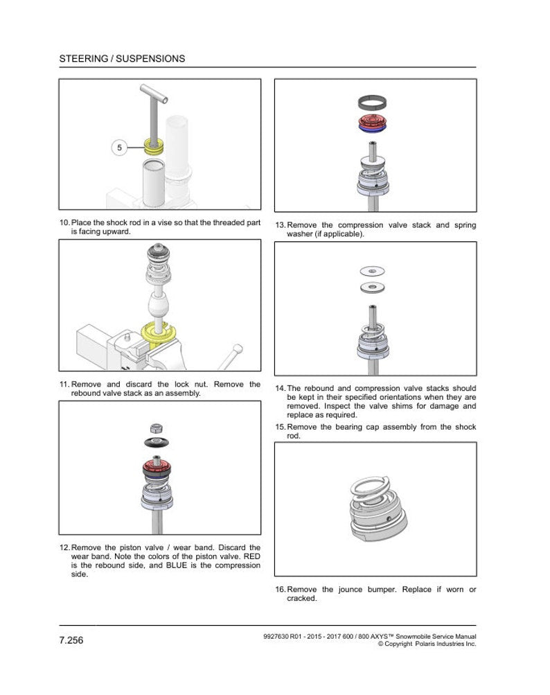 2015-2017 Polaris Rush Switchback XCR RMK 600 800 Service Manual service manual preview page 9