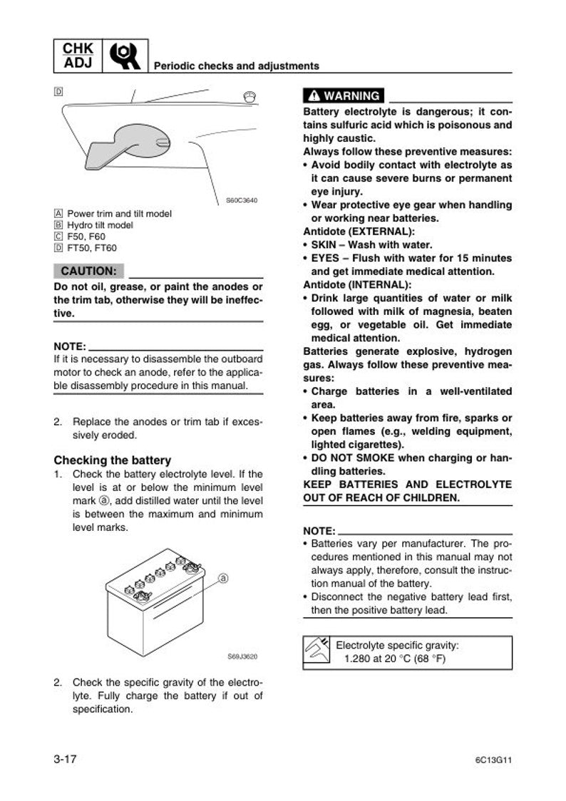 Yamaha F50F FT50G F60C FT60D Outboard Service Repair Manual service manual preview page 5
